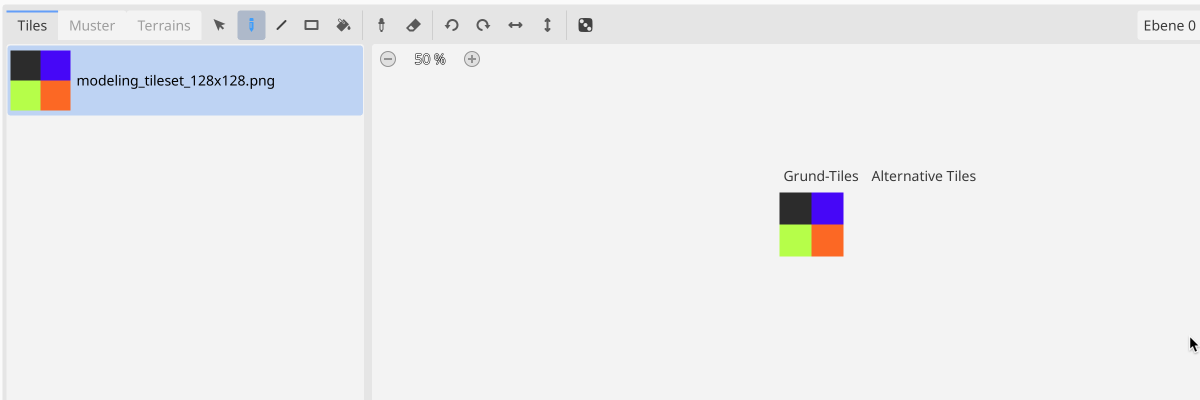 Modelling tileset for Godot